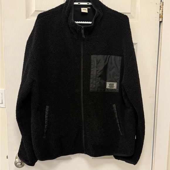 Vans Men's Black Zip-Up Sweater - Picture 1 of 4